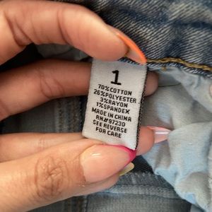 Almost Famous split dye jeans, size 1